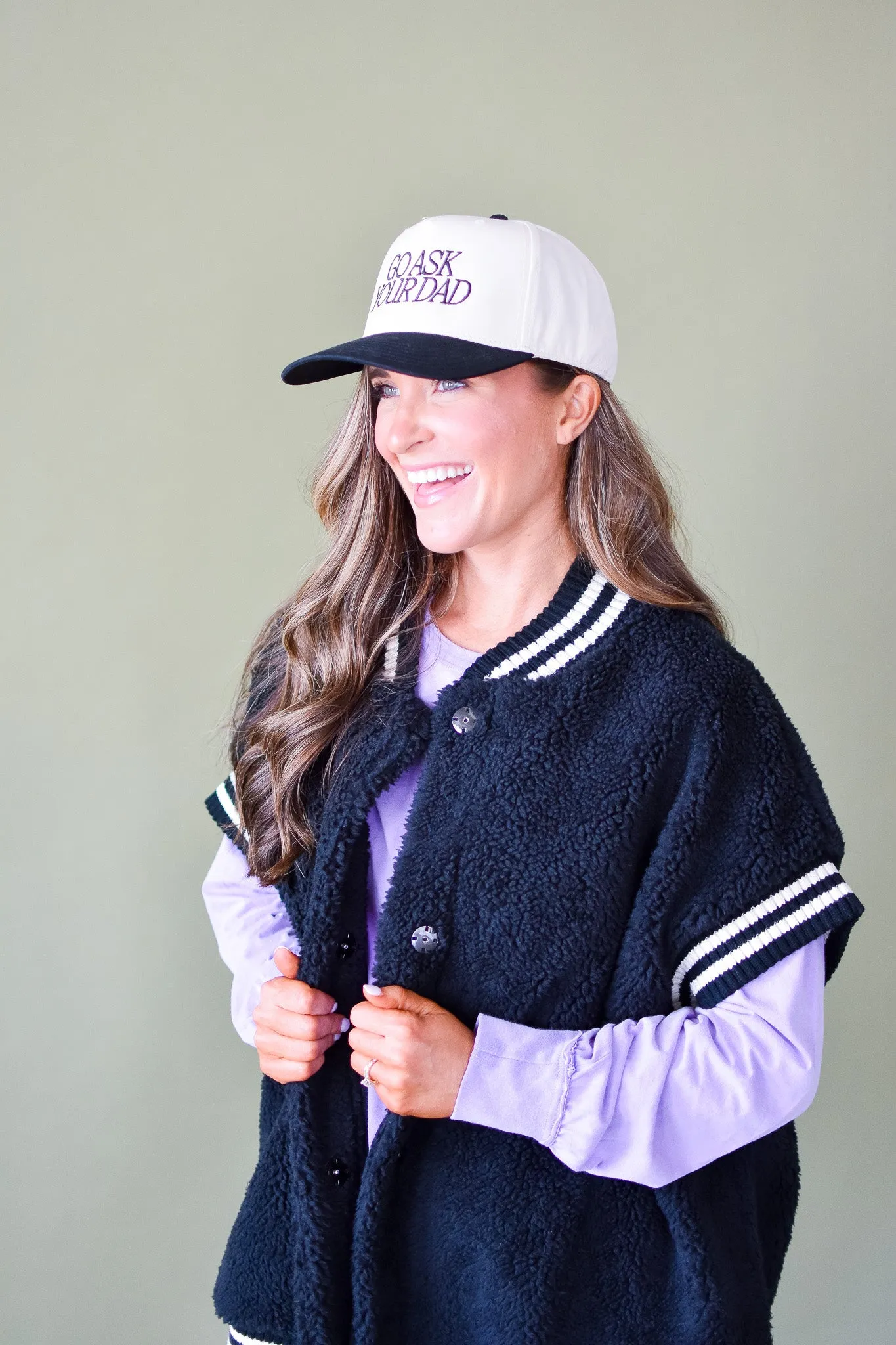 Scottie Long Sleeve Tee in Lavender