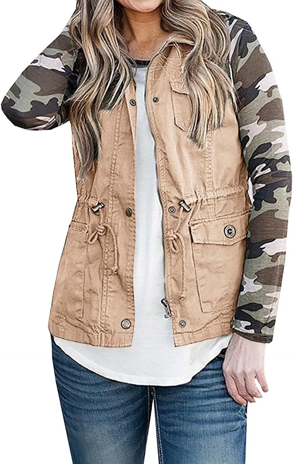 SENSERISE Womens Utility Vest Lightweight Military Vests Outerwear Sleeveless Jacket Anorak Coat with Pockets