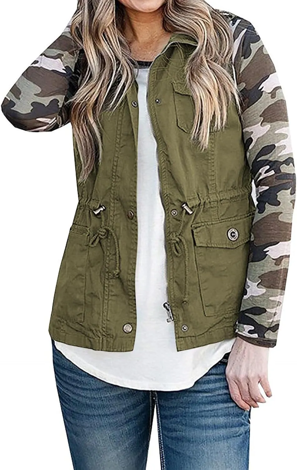 SENSERISE Womens Utility Vest Lightweight Military Vests Outerwear Sleeveless Jacket Anorak Coat with Pockets