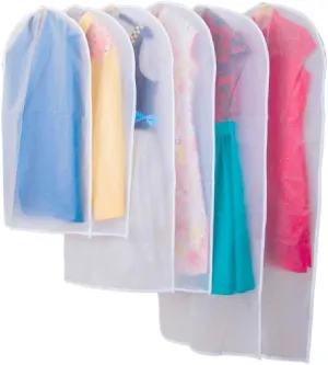 Set of 2 Hanging Garment Bag Lightweight Suit Bags Dust-Proof with Full Zipper for Closet Storage and Travel
