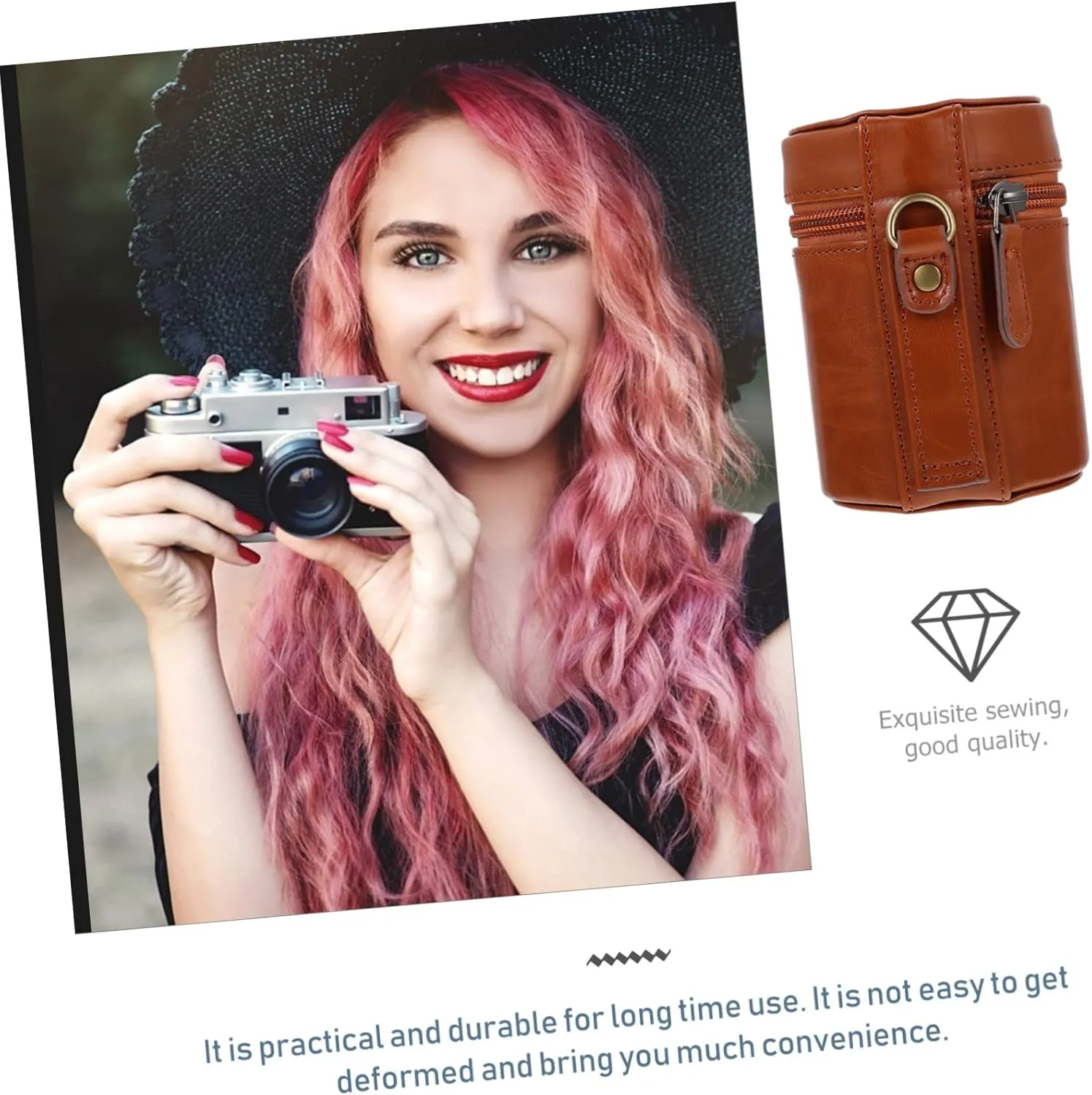 Shockproof Camera Lens Bag Camera Lens Holder Camera Lens Storage Bag Lens Pouch Bag Lens Cover Bag Water Resistant Camera Lens Case Lens Storage Pouch Camera Lens Protector