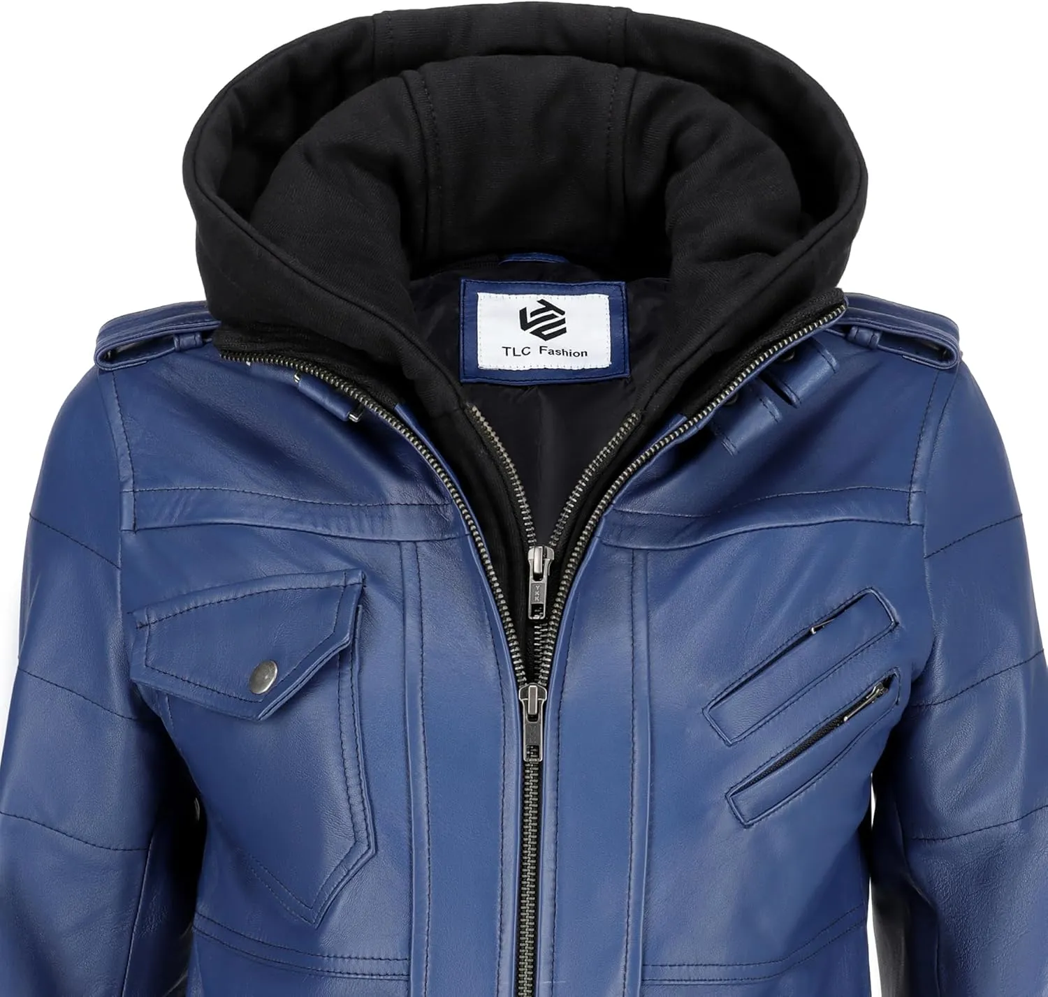 Soft Leather Motorcycle Jacket Women - Slim Leather Biker Jacket for Women