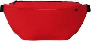Solid Color Red Stylish Crossbody Waist Pack - Versatile And Compact Travel Pouch For Hands-Free Storage