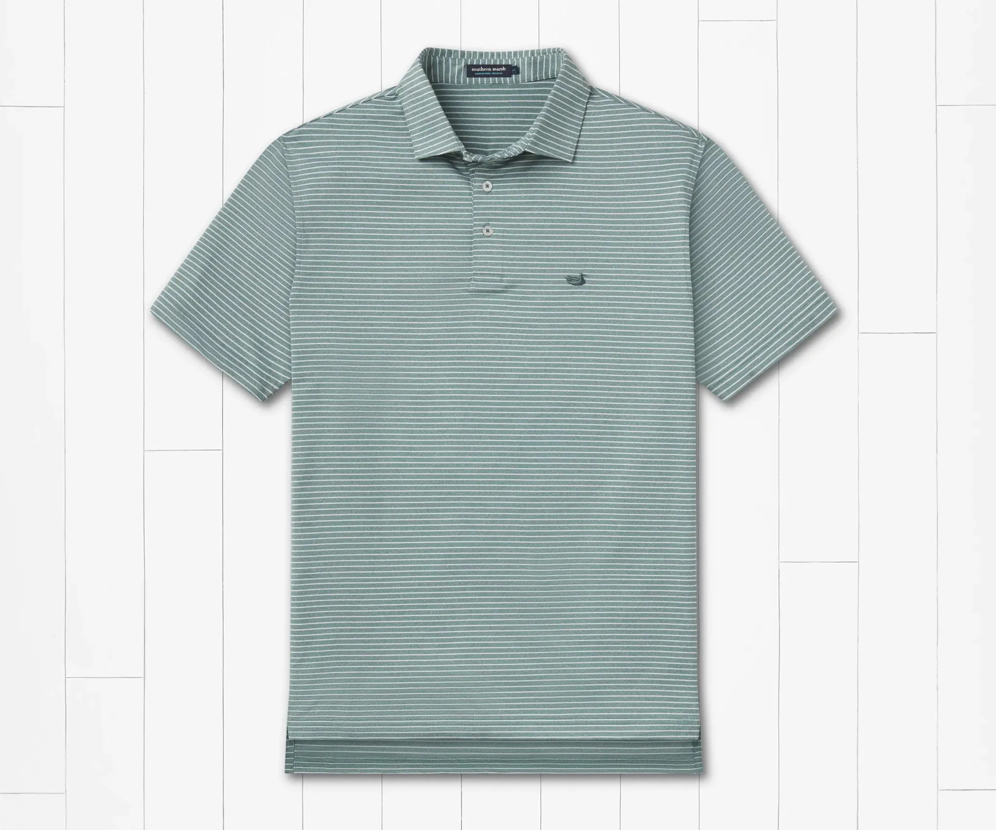 Southern Marsh Biloxi Heather Performance Polo