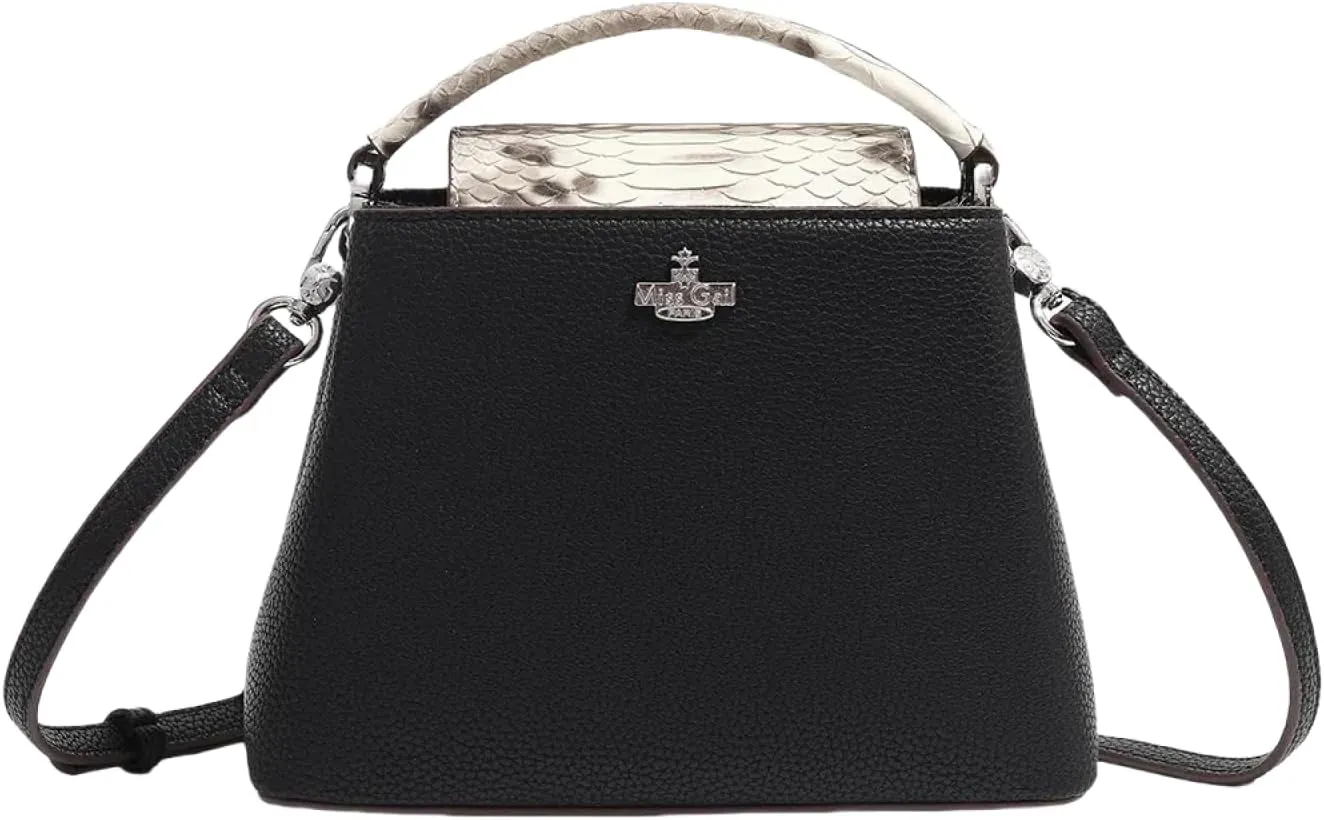 Stylish Women's Versatile Stone Pattern Bucket Bag - Top Handle Crossbody & One-Shoulder Commuting Purse