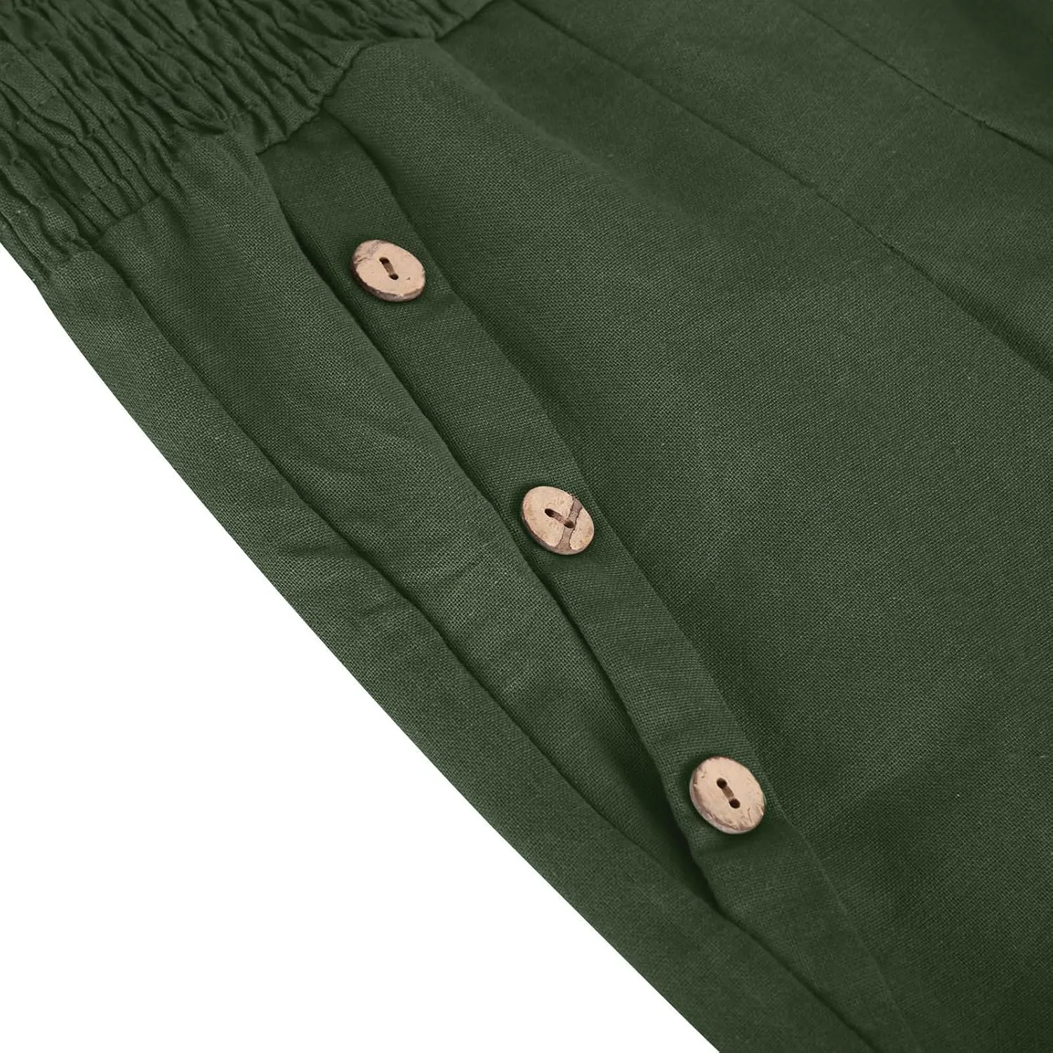 Summer Pants for Women Trendy 2024 High Waist Wide Leg Palazzo Pant Casual Loose Cotton Linen Lounge Trousers