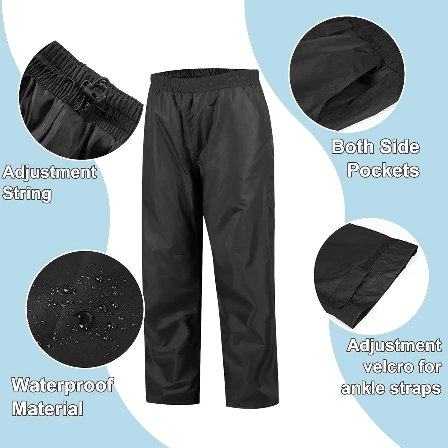 SWISSWELL Kids Rain Gear Boys Girls Youth Waterproof Rain Suit Breathable Reflective Raincoat and Pants