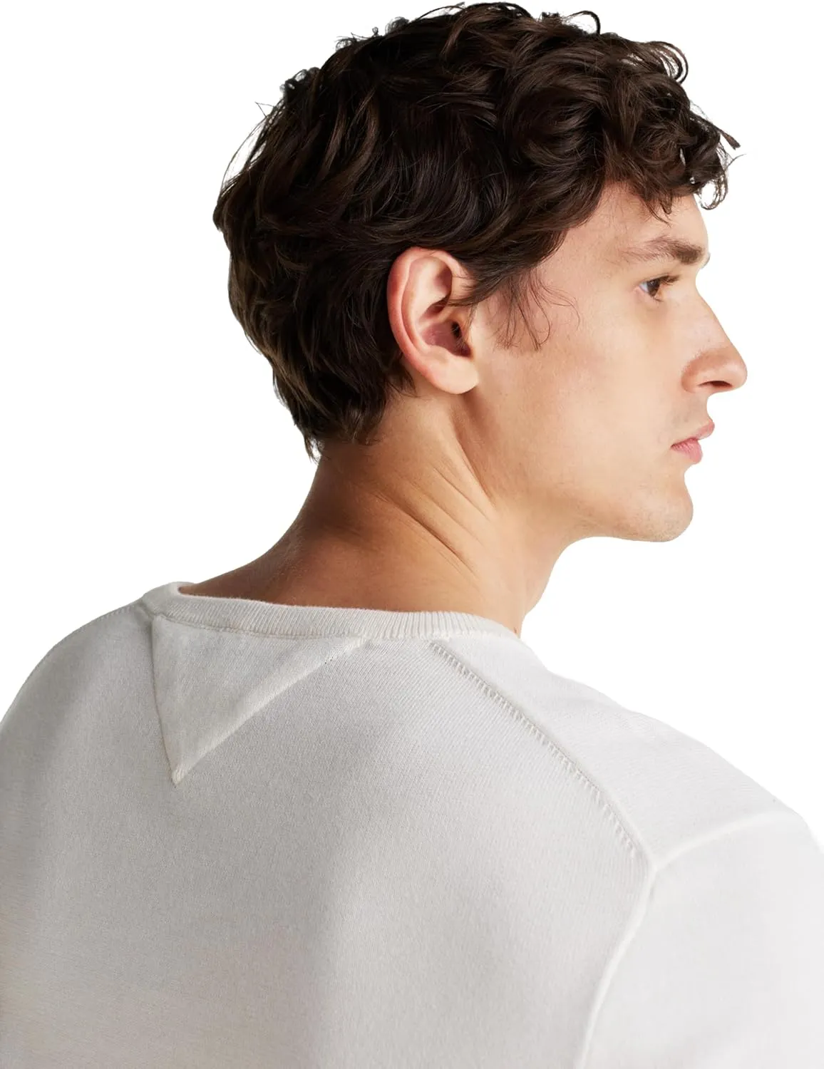Tommy Hilfiger Men's Cotton Solid Crewneck Sweater Lightweight Pullover, Also Available in Big & Tall