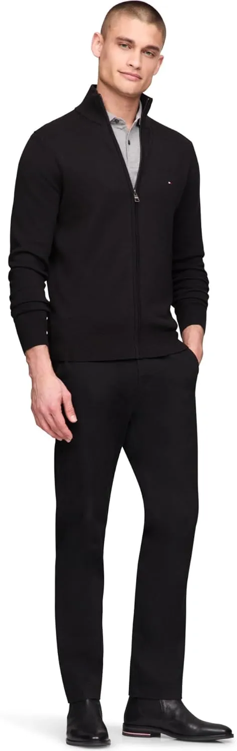 Tommy Hilfiger Men's Lightweight Full Zip Up Sweater