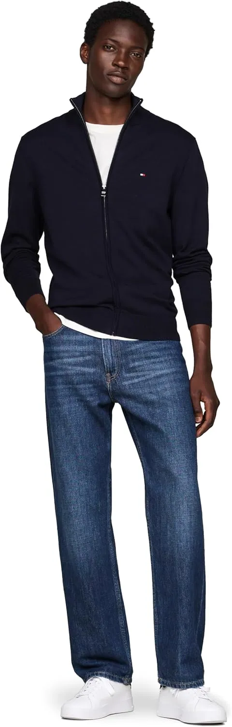 Tommy Hilfiger Men's Lightweight Full Zip Up Sweater