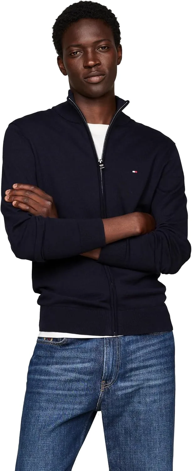 Tommy Hilfiger Men's Lightweight Full Zip Up Sweater