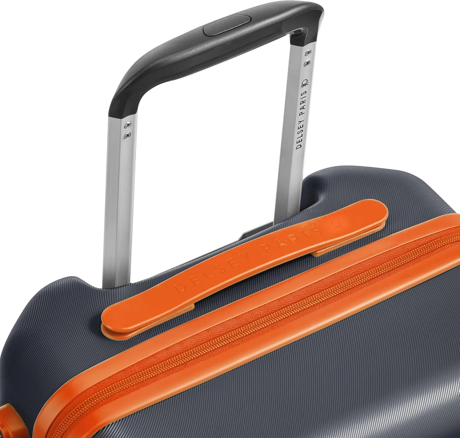 United Colors of Benetton Fabrica Hardside Luggage with Spinner Wheels, Black, Carry-On 19 Inch
