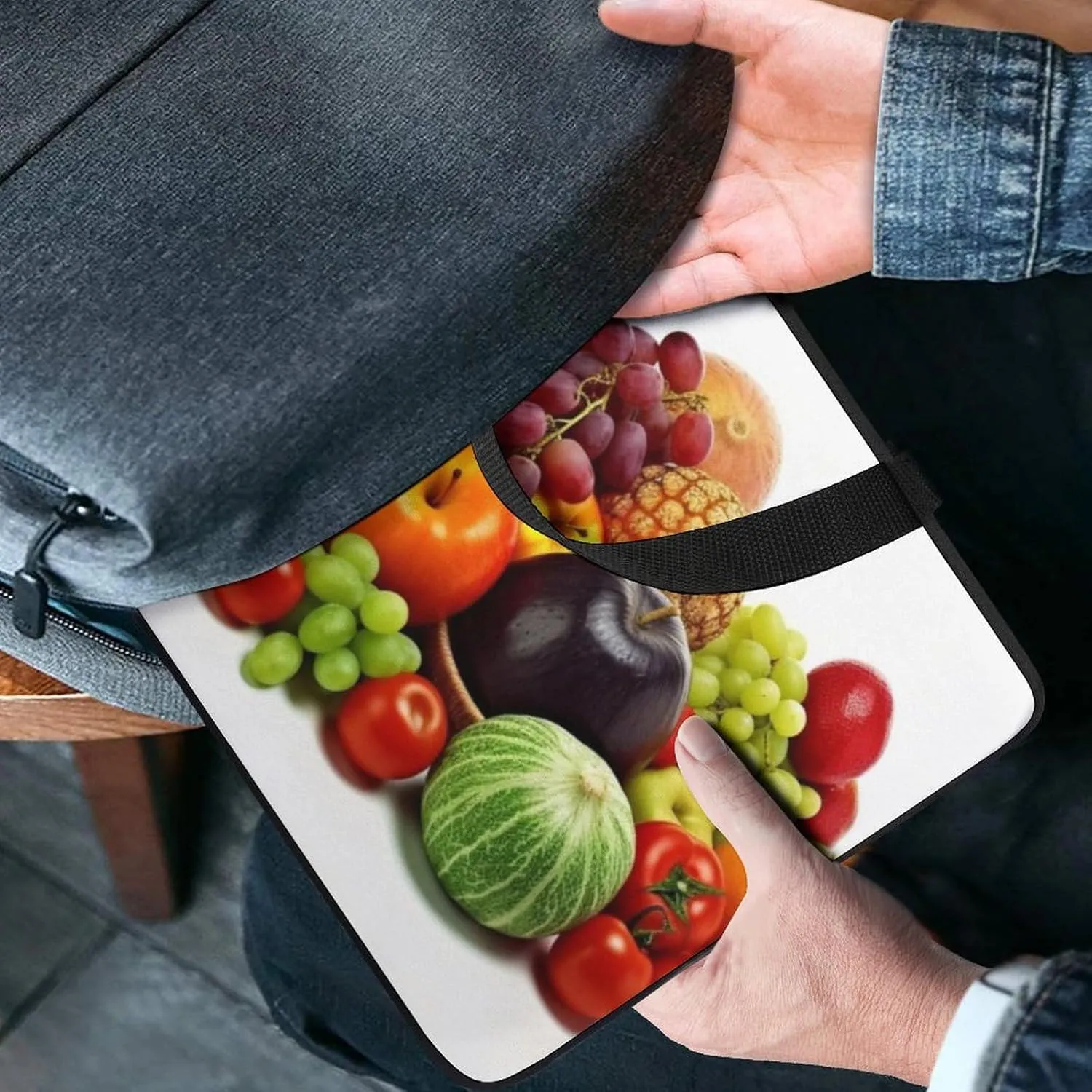 Variety Fresh Vegetables Fruits Laptop Bag Durable Laptop Sleeve Water-Resistant Notebook Bag for Computer Or Tablet