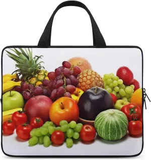 Variety Fresh Vegetables Fruits Laptop Bag Durable Laptop Sleeve Water-Resistant Notebook Bag for Computer Or Tablet
