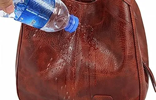 Vintage Soft Leather Women's Bucket Bag, Large Capacity Shoulder Handbag for Casual and Daily Use