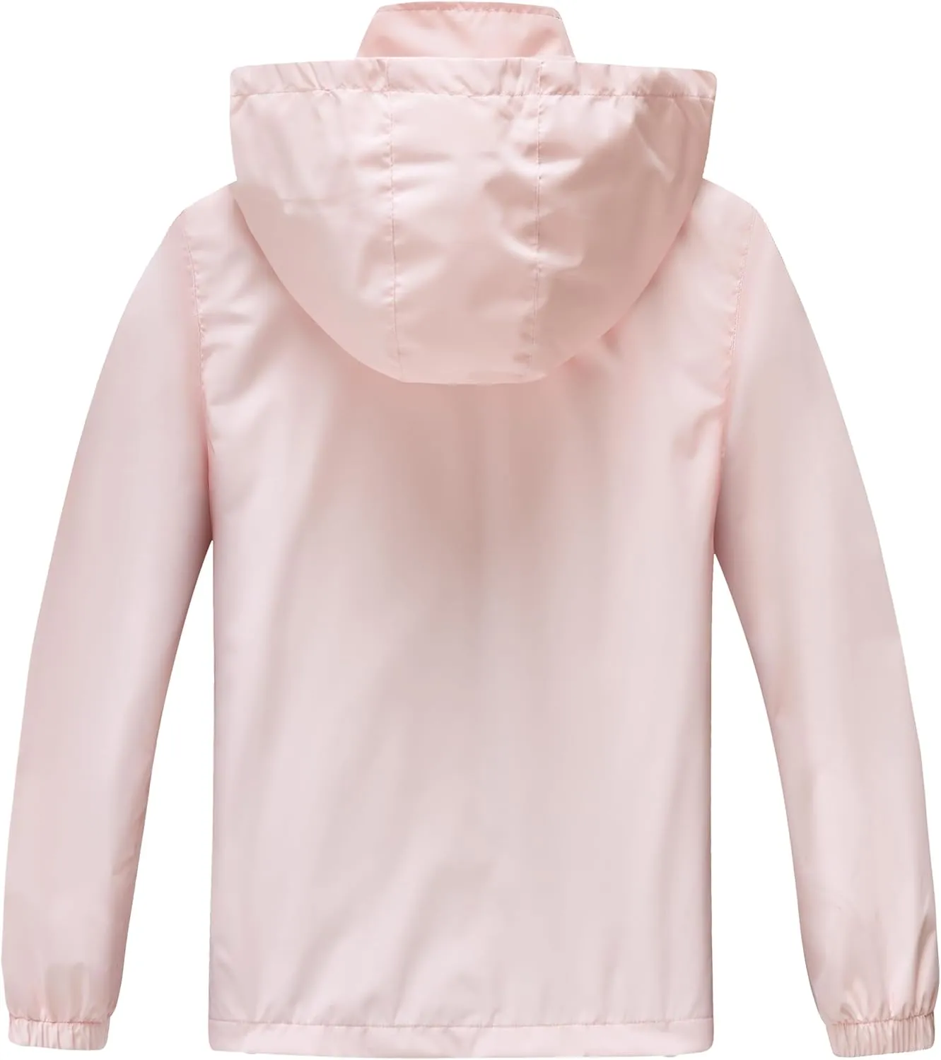 WICKHAM Boys Girls Waterproof Rain Jacket Detachable Hood Lightweight Raincoats for Kids Windbreaker Coat