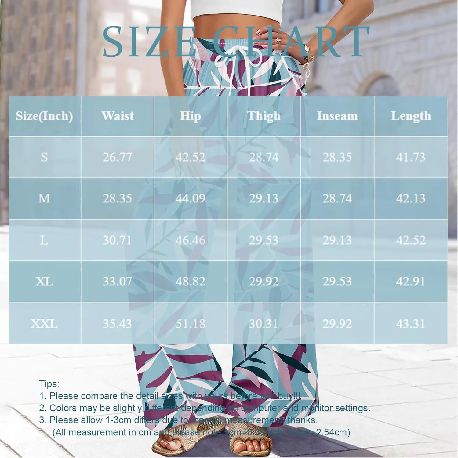 Wide Leg Pants for Women Casual Summer High Waistd Flowy Beach Pants Drawstring Elastic Waist Solid Pockets Trousers