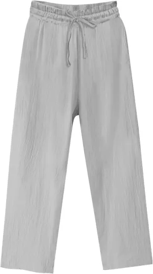 Women Cotton Linen Casual Pants, Summer Lightweight Loose Going Out Trendy Clothes Fashion Breathable Vacation Trousers