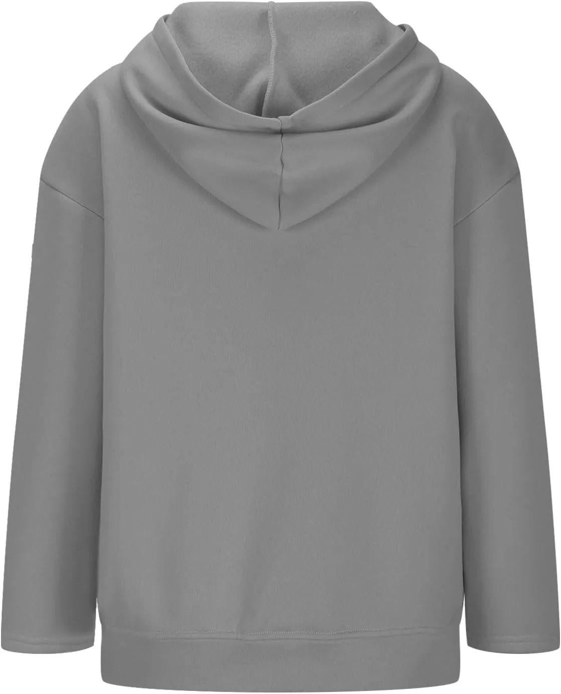 Women Full Zipper Oversized Hooded Sweatshirts Long Sleeve Drop Shoulder Hoodies Trendy Casual Pullover Y2K Clothes