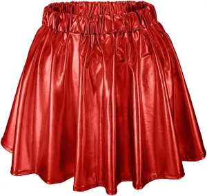 Women's Elastic Waist Pleated Skirt Cute Skirt Versatile Flared Cute Y2K Skirt Cheerleading Performance Multicolor