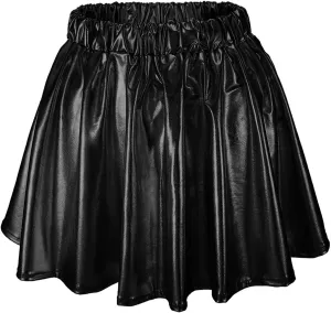 Women's Elastic Waist Pleated Skirt Cute Skirt Versatile Flared Cute Y2K Skirt Cheerleading Performance Multicolor