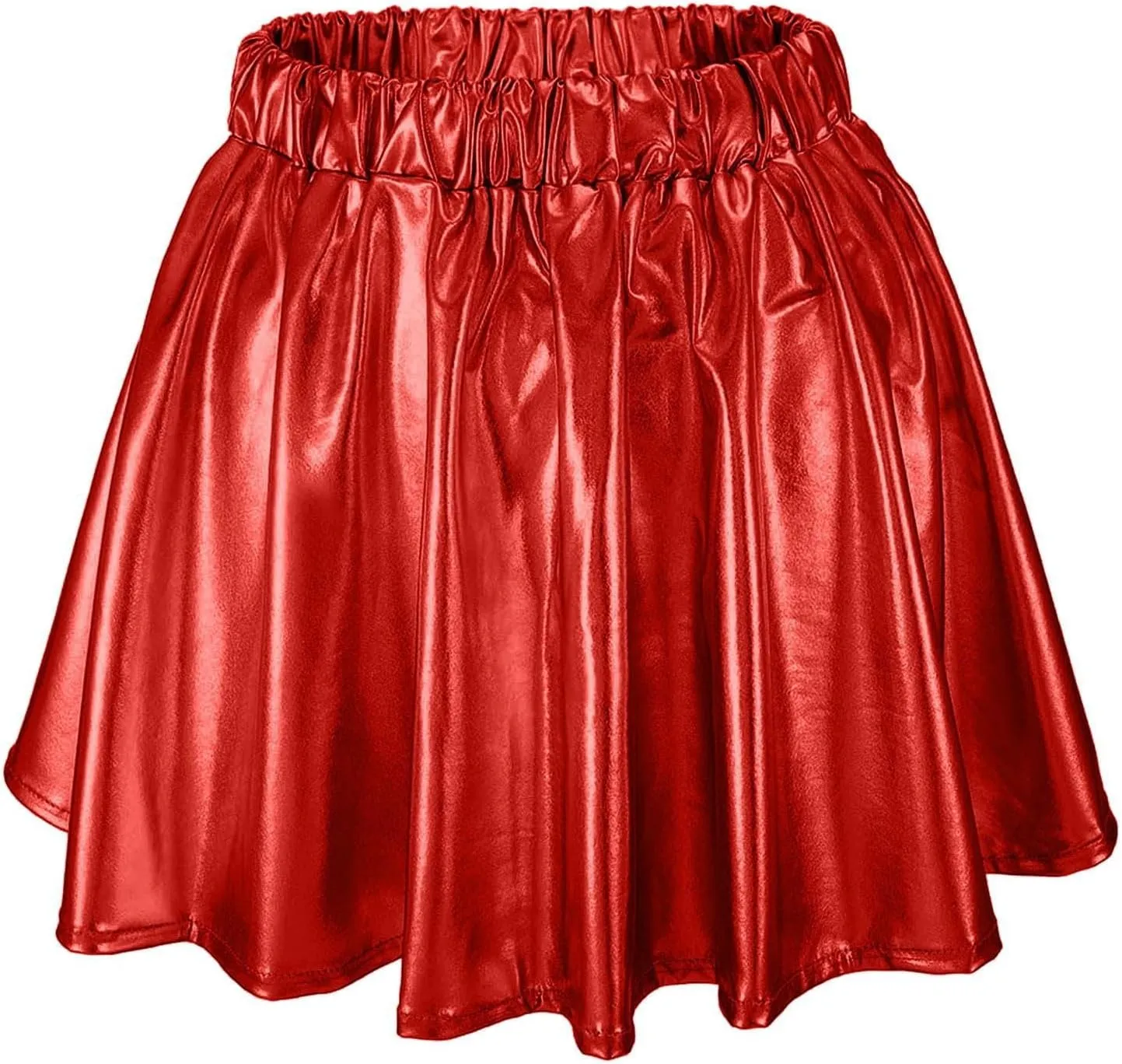 Women's Elastic Waist Pleated Skirt Cute Skirt Versatile Flared Cute Y2K Skirt Cheerleading Performance Multicolor