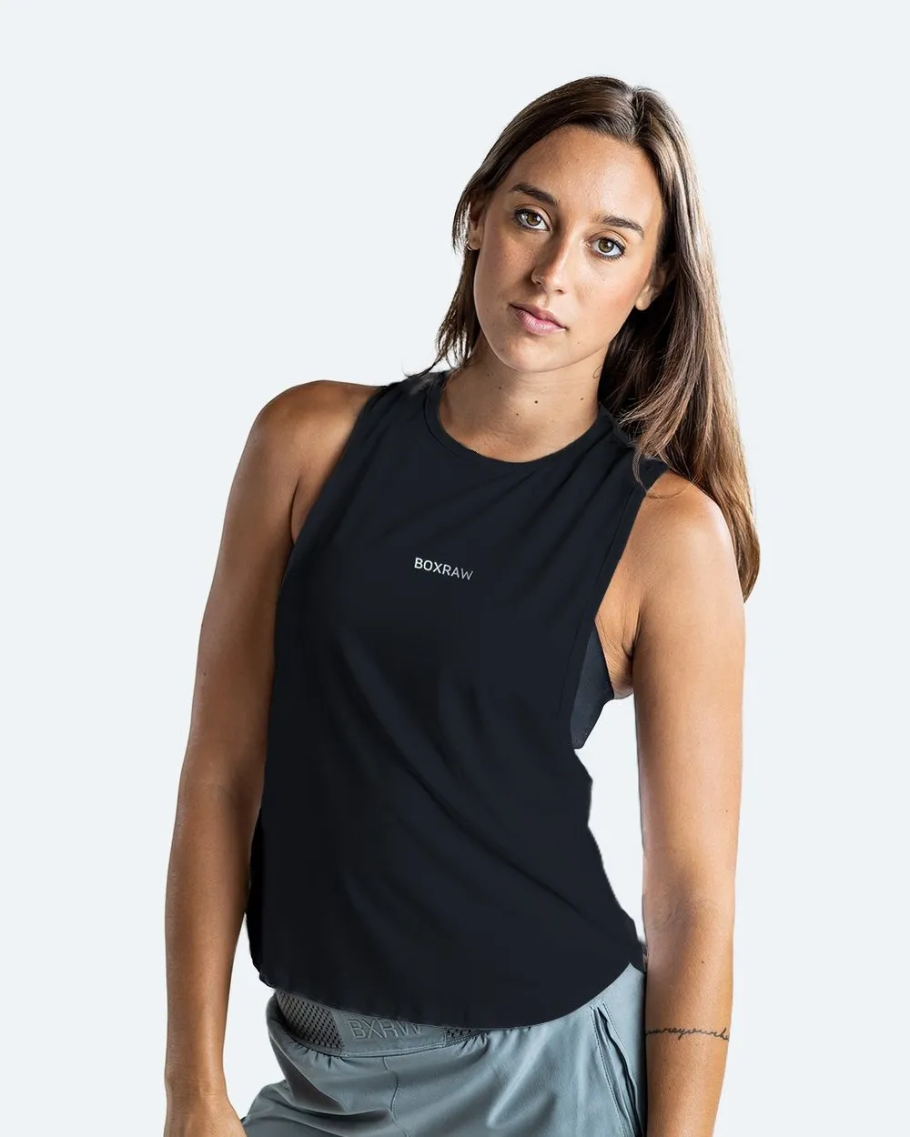 WOMEN'S LUCIA MUSCLE TANK - BLACK