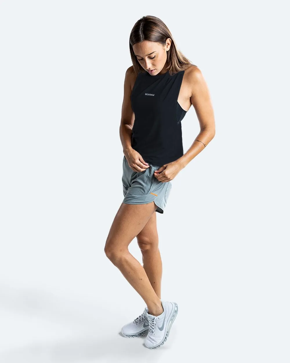 WOMEN'S LUCIA MUSCLE TANK - BLACK