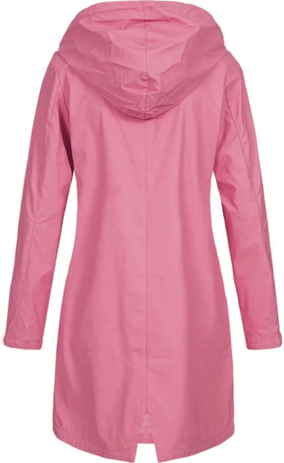 Womens Rain Jacket Waterproof Outdoor Rain Coats Lightweight Active Raincoat Windbreaker Long Hooded Trench Coat