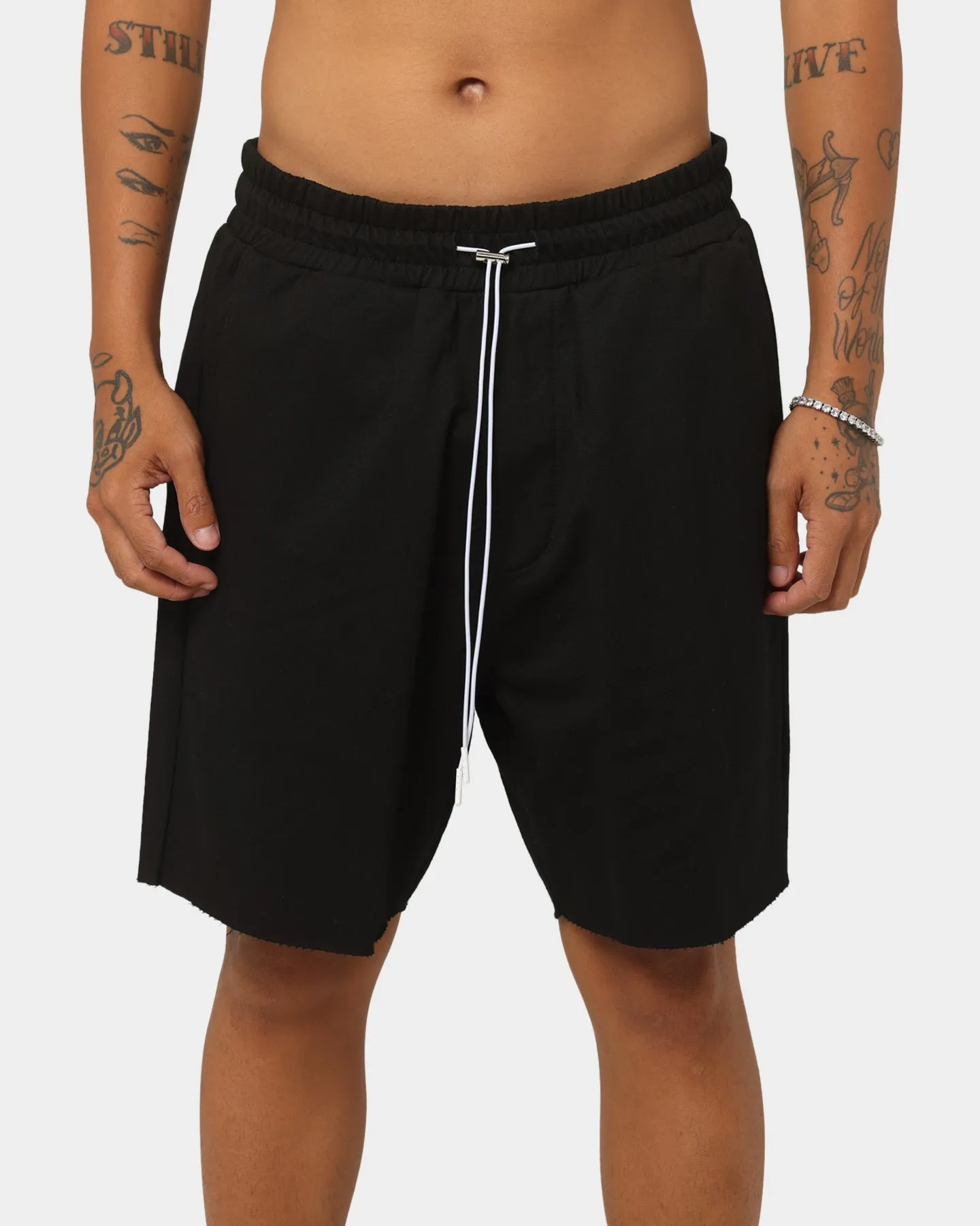 XXIII Alvize Bleached Sweat Shorts Black