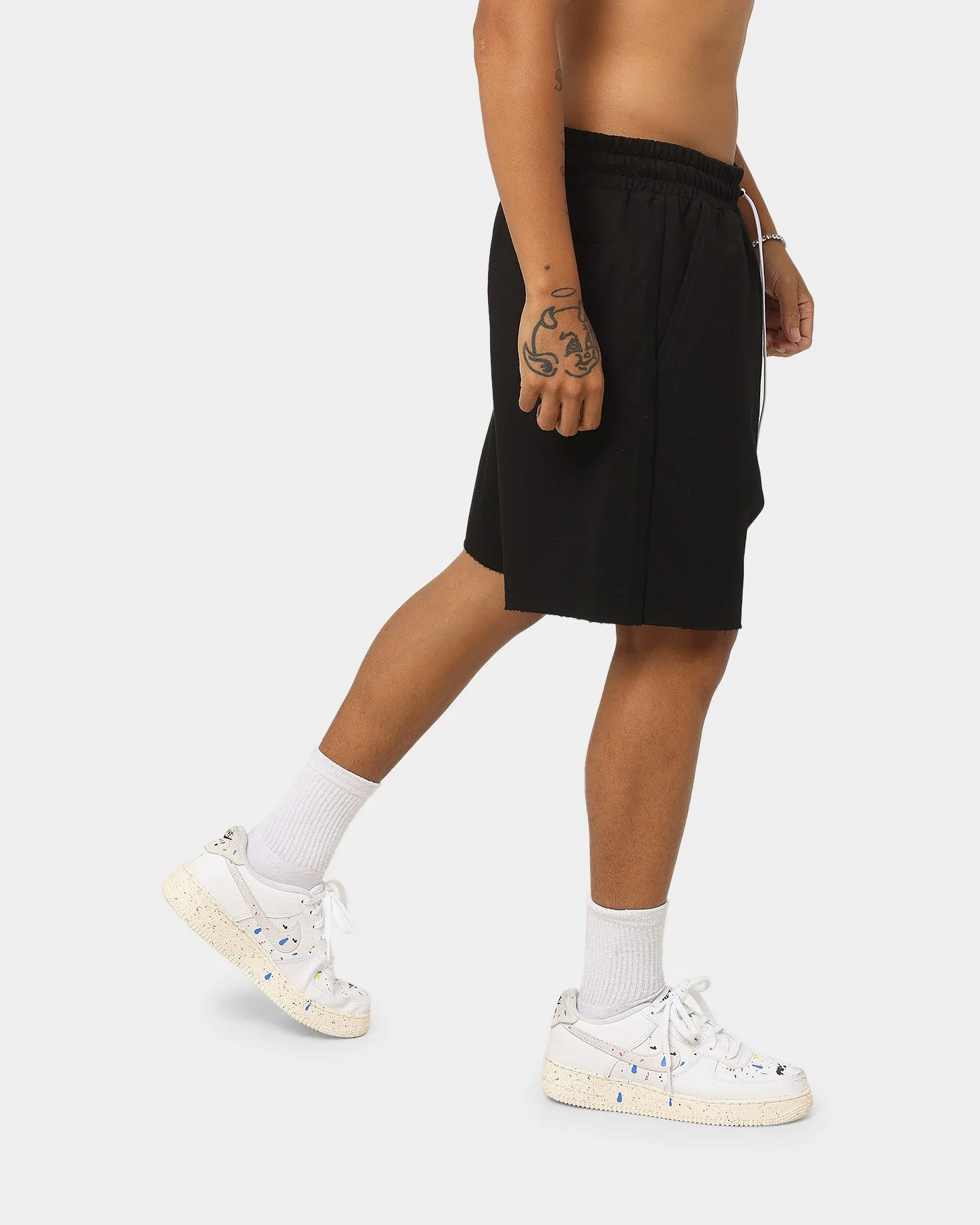 XXIII Alvize Bleached Sweat Shorts Black