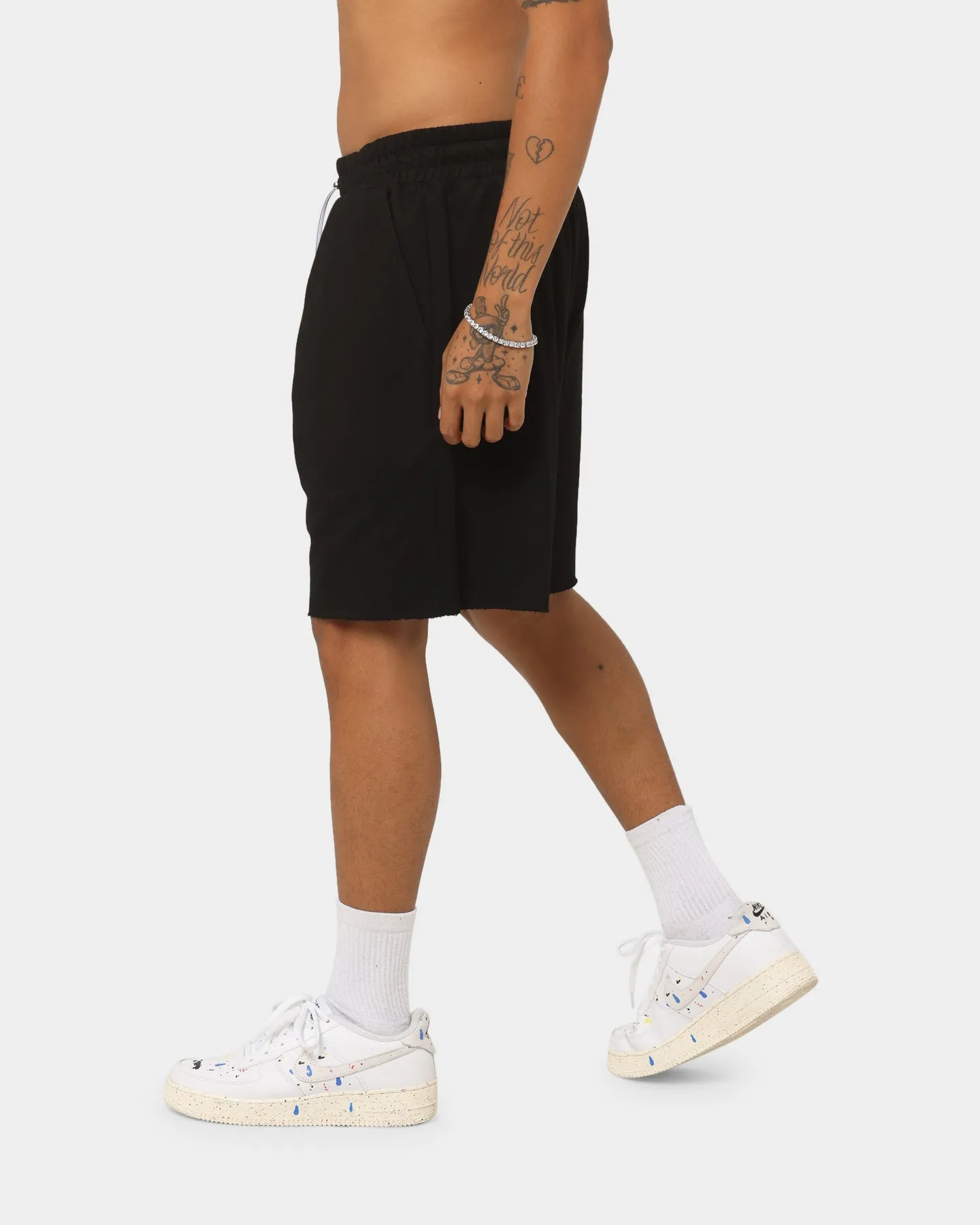 XXIII Alvize Bleached Sweat Shorts Black