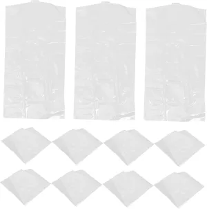 Zerodeko 30Pcs Transparent Garment Bags for Closet Storage Dustproof Suit Covers for Dresses Coats and Uniforms Clothing Protectors for Travel and Home Organization